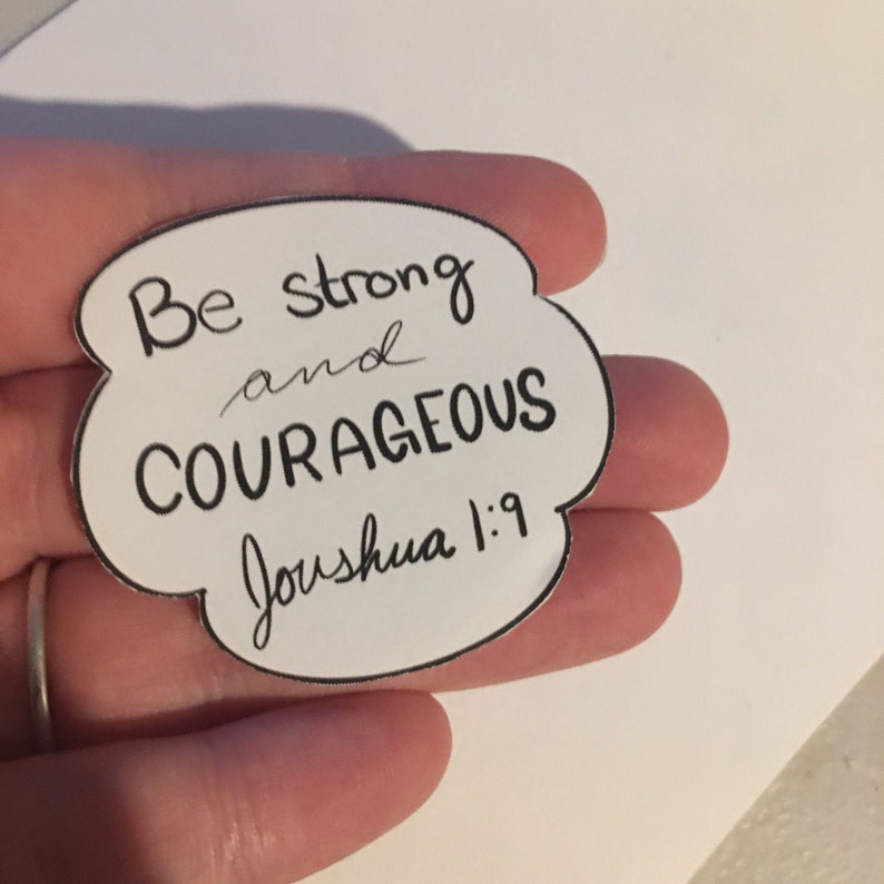 Joshua 1:9 Sticker