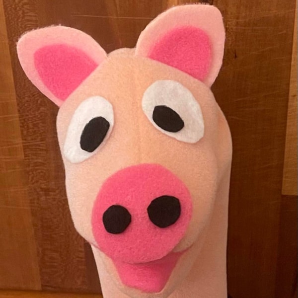 Custom Created Piglet Puppet