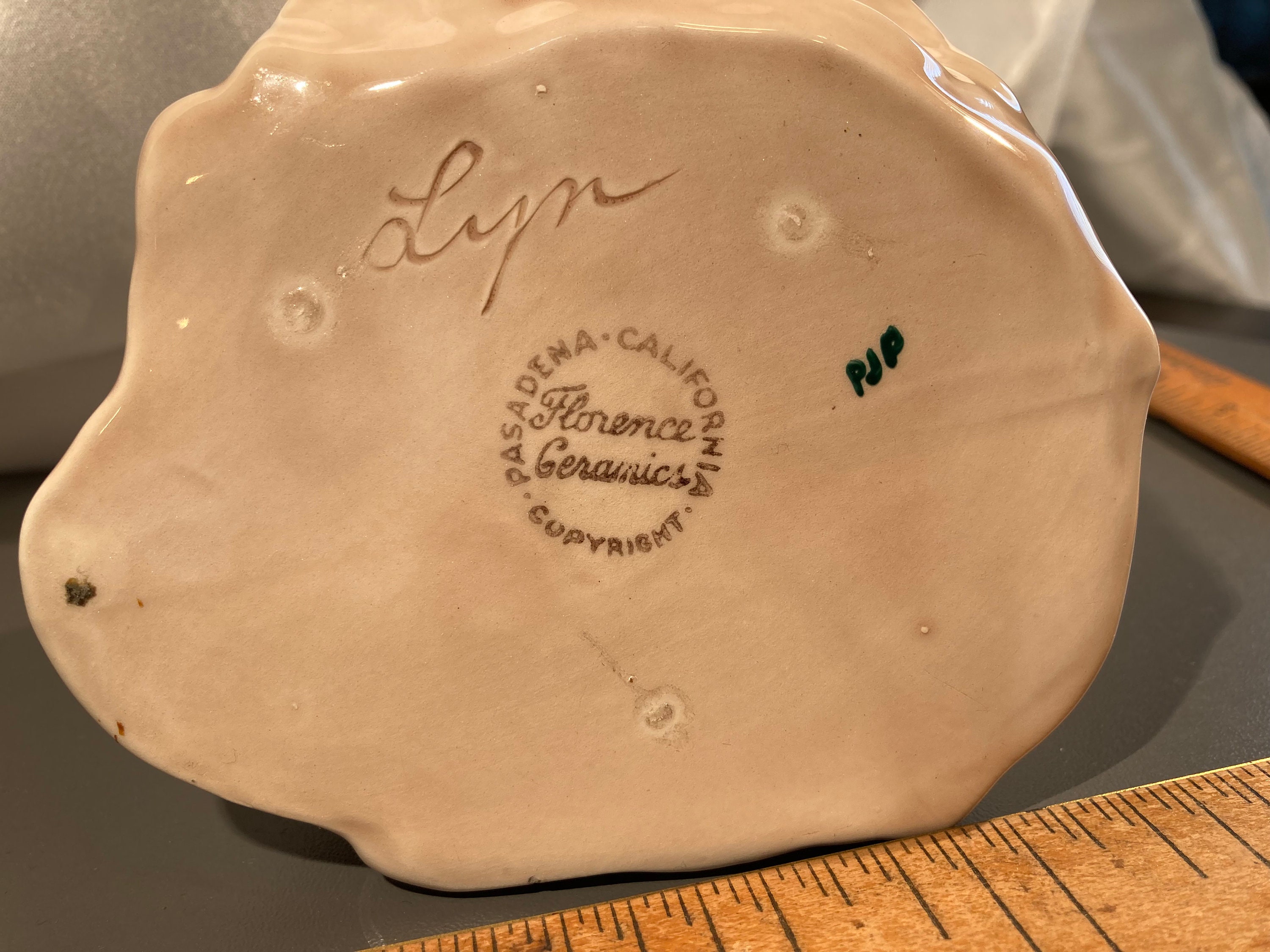 Florence Ceramics Lyn Figurine Pasadena California Figural Signature