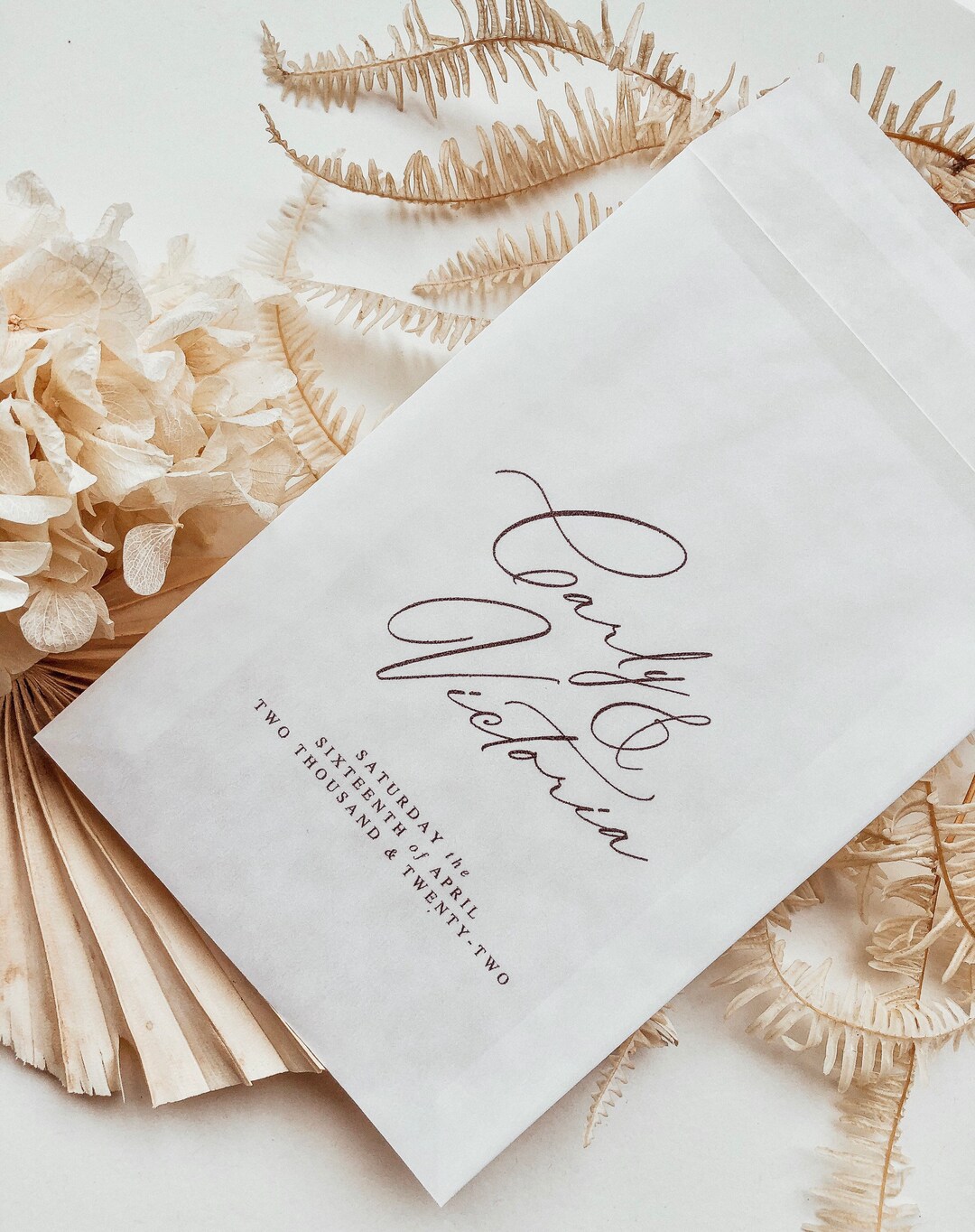 Modern Calligraphy / Eco Friendly Biodegradable Empty Personalised