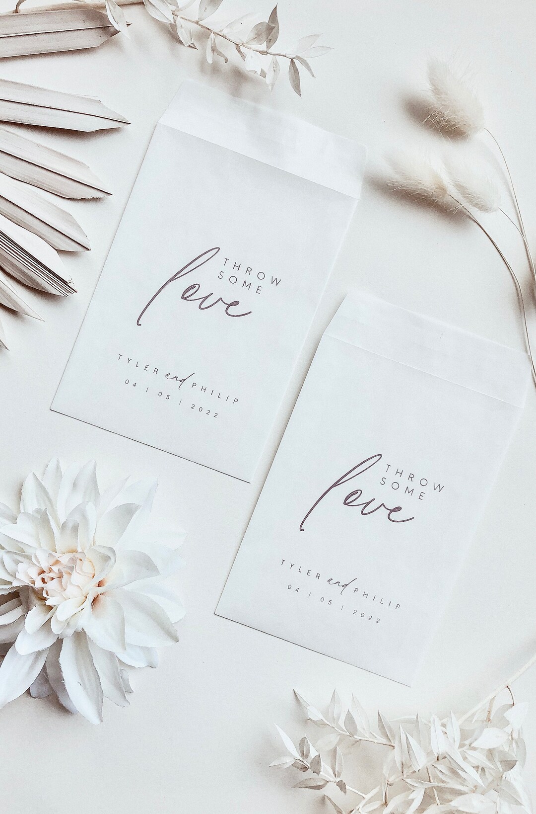 Throw Some Love / Eco Friendly Biodegradable Empty Personalised