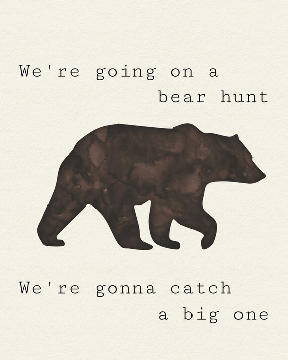 We're Going on a Bear Hunt Print Digital Download - Etsy