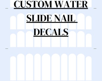 Adesivos personalizados para unhas de água