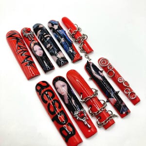 K-pop Drama  press on nails