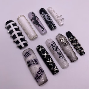 MCR black parade  Inspired press on nails