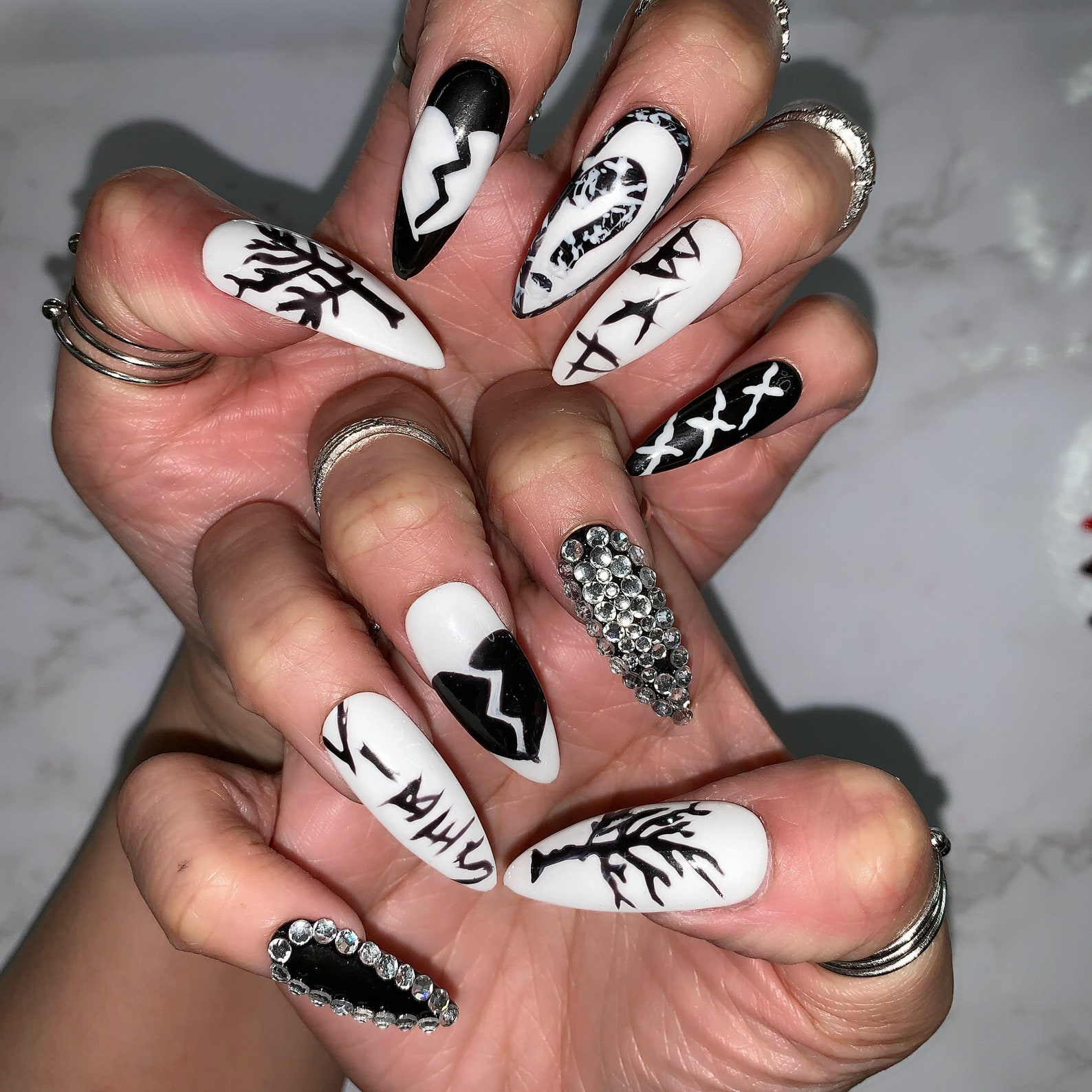 XXXTENTACION Inspired press on nails set | Etsy