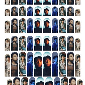JK Golden Kpop  water slide nail decals
