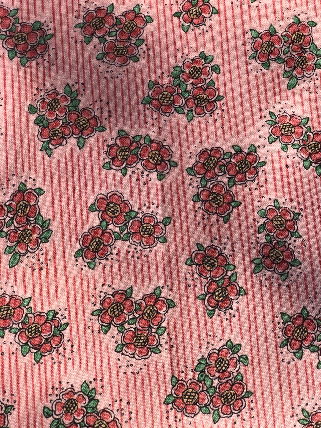 Windham Fabric, 1yd, Paper Doll Series, OOP, 28123 Pink Stripes With