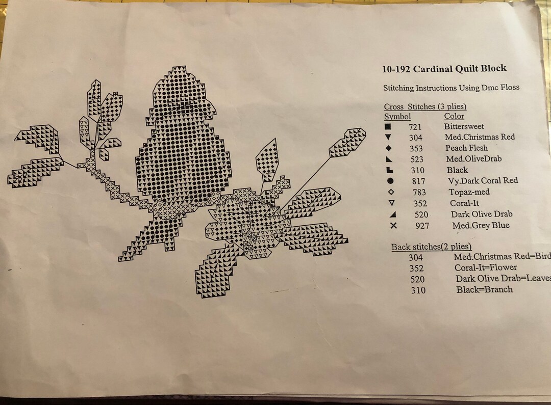 Herrschners Stamped Cross Stitch Quilt Squares 10192 Etsy