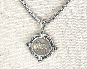Bulldog Pendant Necklace: Go Dawgs, UGA Gift, University of Georgia Necklace, UGA Jewelry, UGA Spirit Wear, Badass Gift for Her