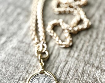 Gold Safari Necklace, Alabama Crimson Tide Gift, Crimson Tide Necklace, Elephant Pendant Necklace, Crimson Tide Jewelry, Graduation Gift