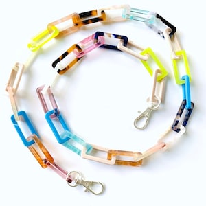 Azteca Colorful Acrylic Eyeglass Chain: Chic Sunnies Chain