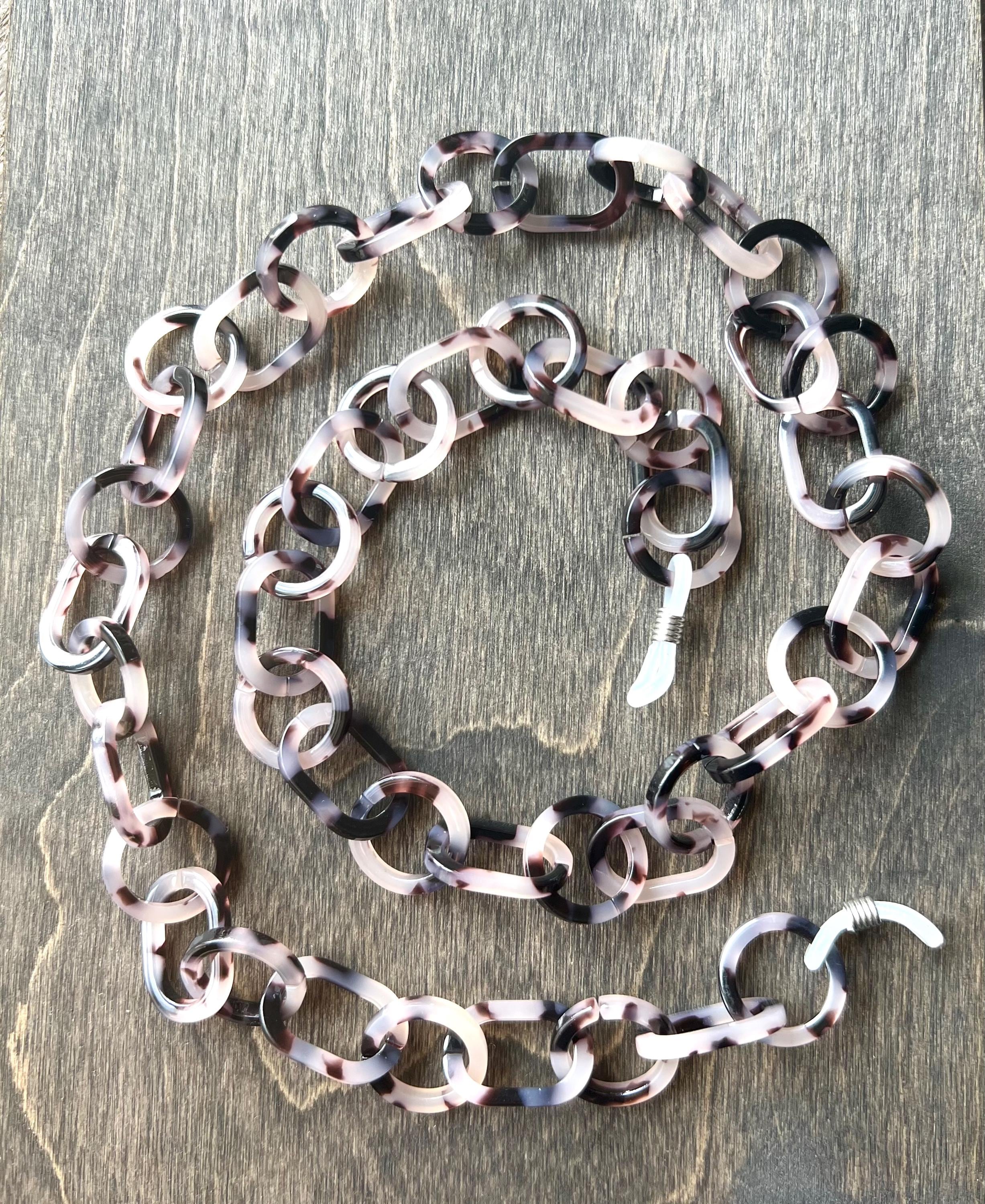 Tortoise Acetate Eyeglass Chain: Lightweight Sunglasses Chain