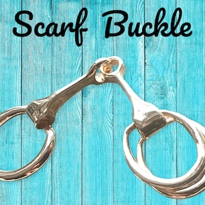 Scarf Ring Buckle (gold or silver) * scarf ring, gold scarf buckle, silver scarf buckle, ribbon clip, scarf clip, scarf accessories, brooch