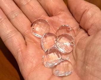 Swarovski Crystal 18mm Twist Pendant (Article 6621) - clear twist pendant, 18mm clear Swarovski twist pendant, clear 18mm twist pendant