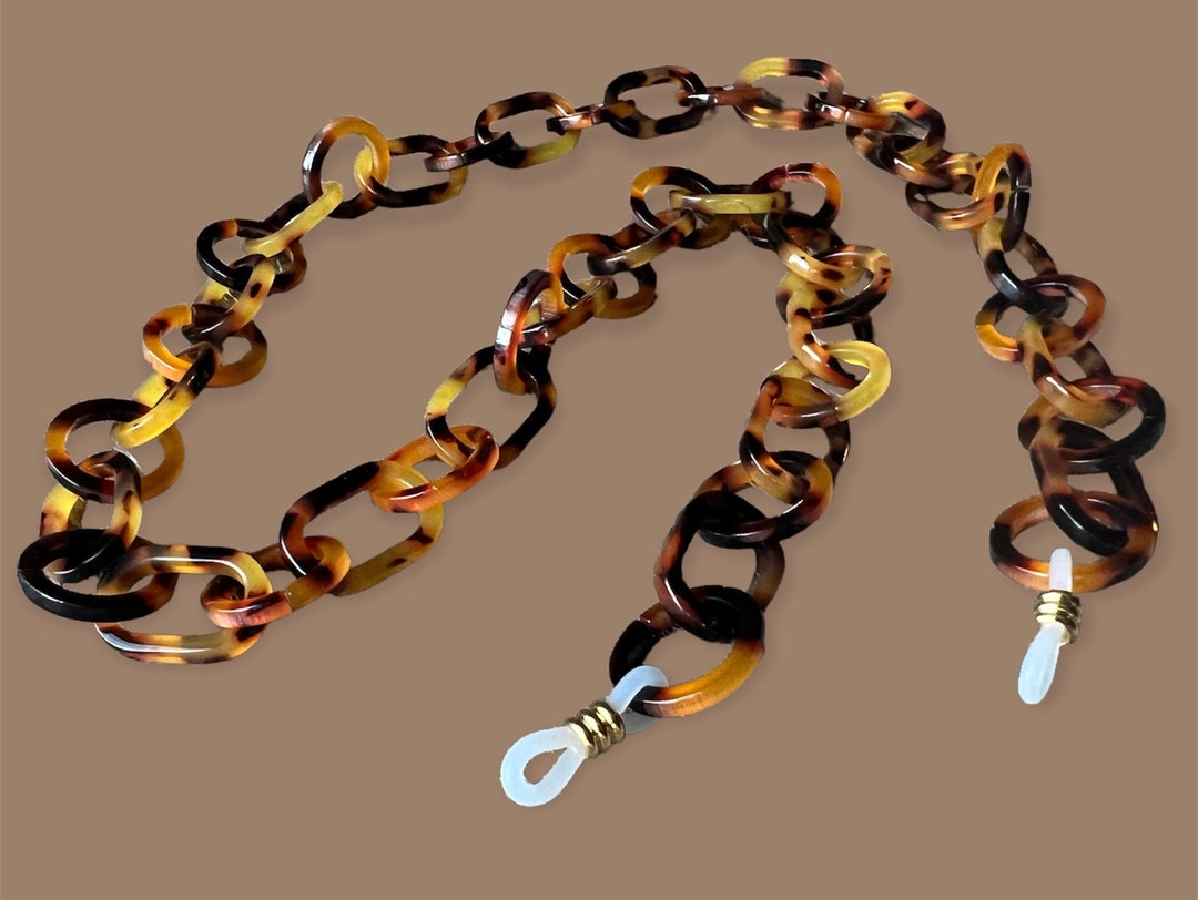 Tortoise Chain for Glasses Acetate Chain for Eyeglasses, Sunnies Chain, Chain for Sunglasses