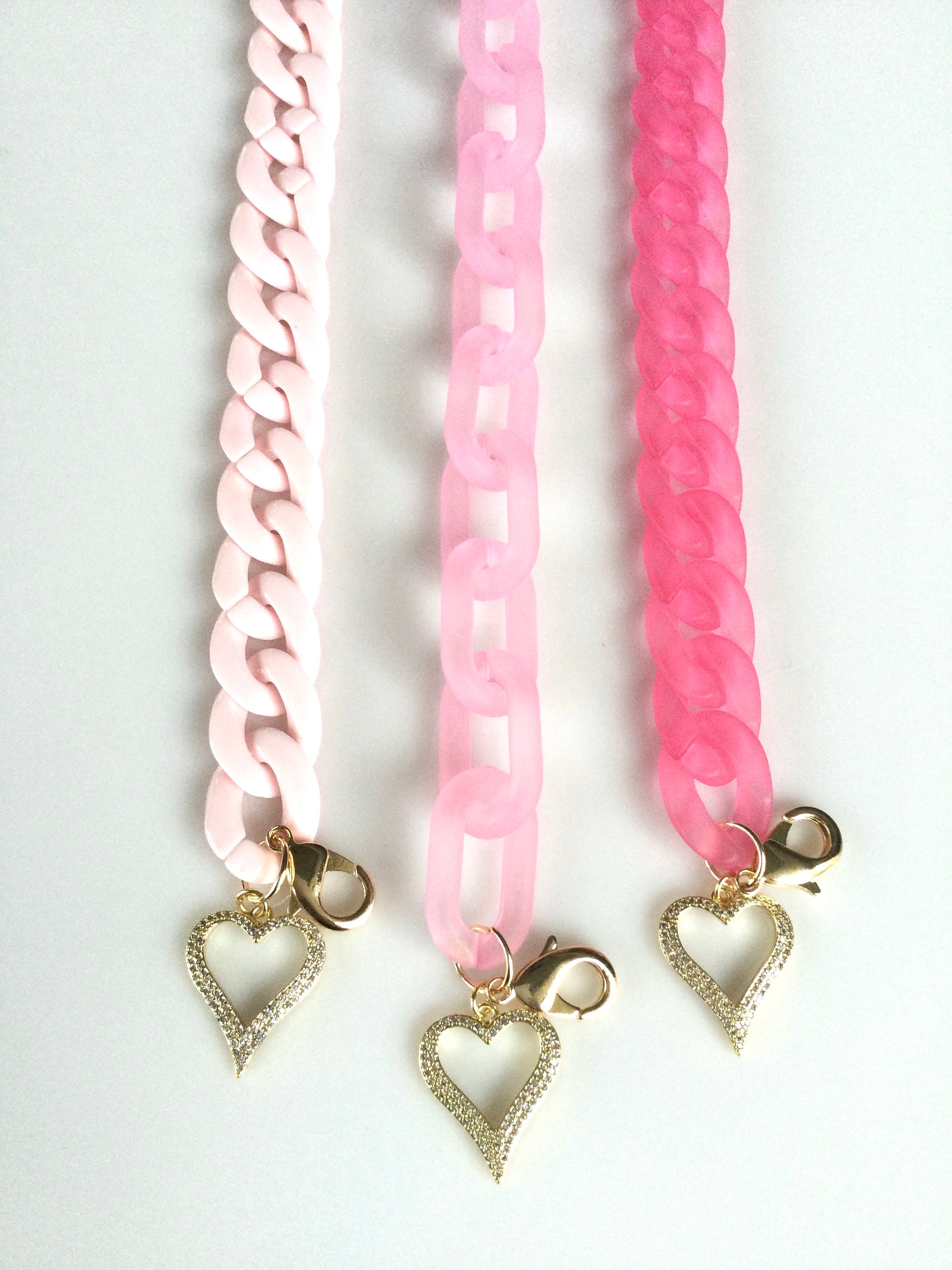 Power of Pink Sunglass Chain pink sunnies chain pink frame Etsy