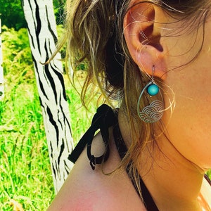 Wave earrings