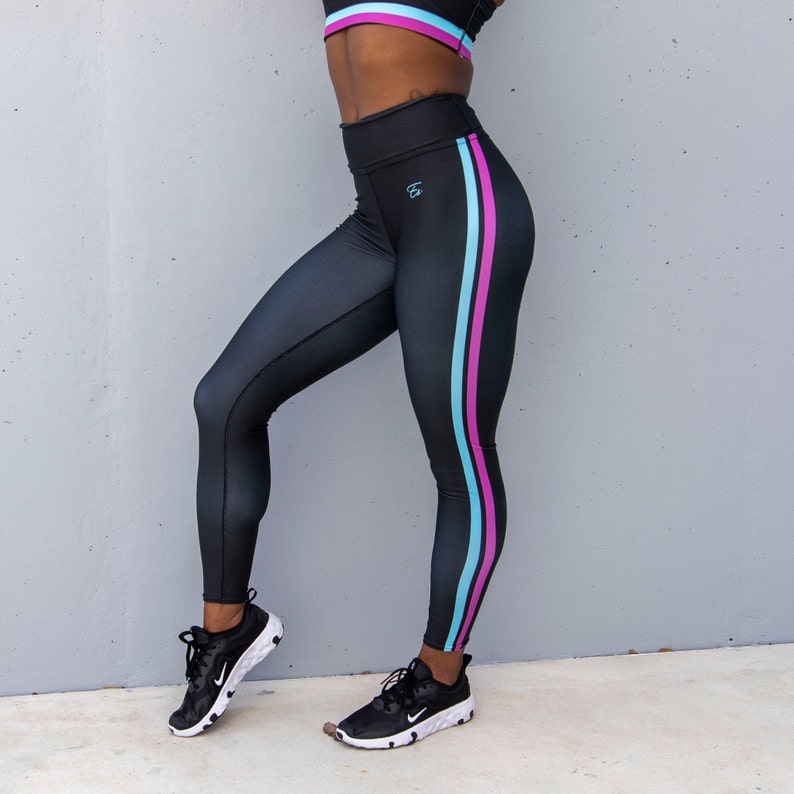 Black Leggings Women's Leggings Yoga Pants Gymwear Workout Gear High Waist Leggings Yoga Leggings Women's Pants Capris image 2