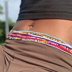 Stretchy Waist Beads | Solid Colors | Mixed Colors | Body Jewelry | Boho