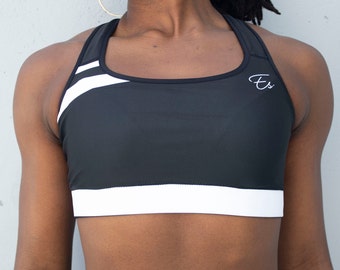 Schwarzer Sport-BH | Yoga BH | Damen Fitness Tops | Sportbekleidung