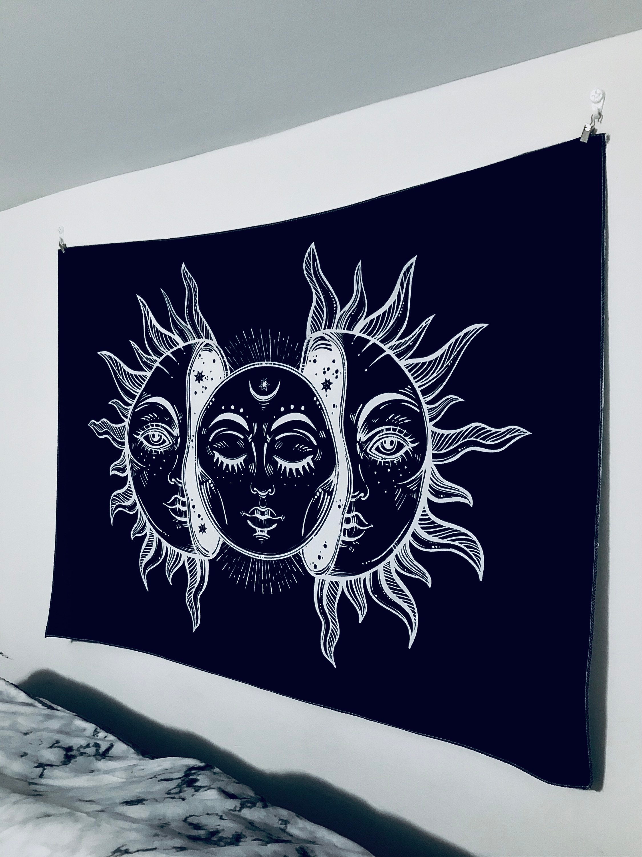 Sun and Moon Tapestry Etsy