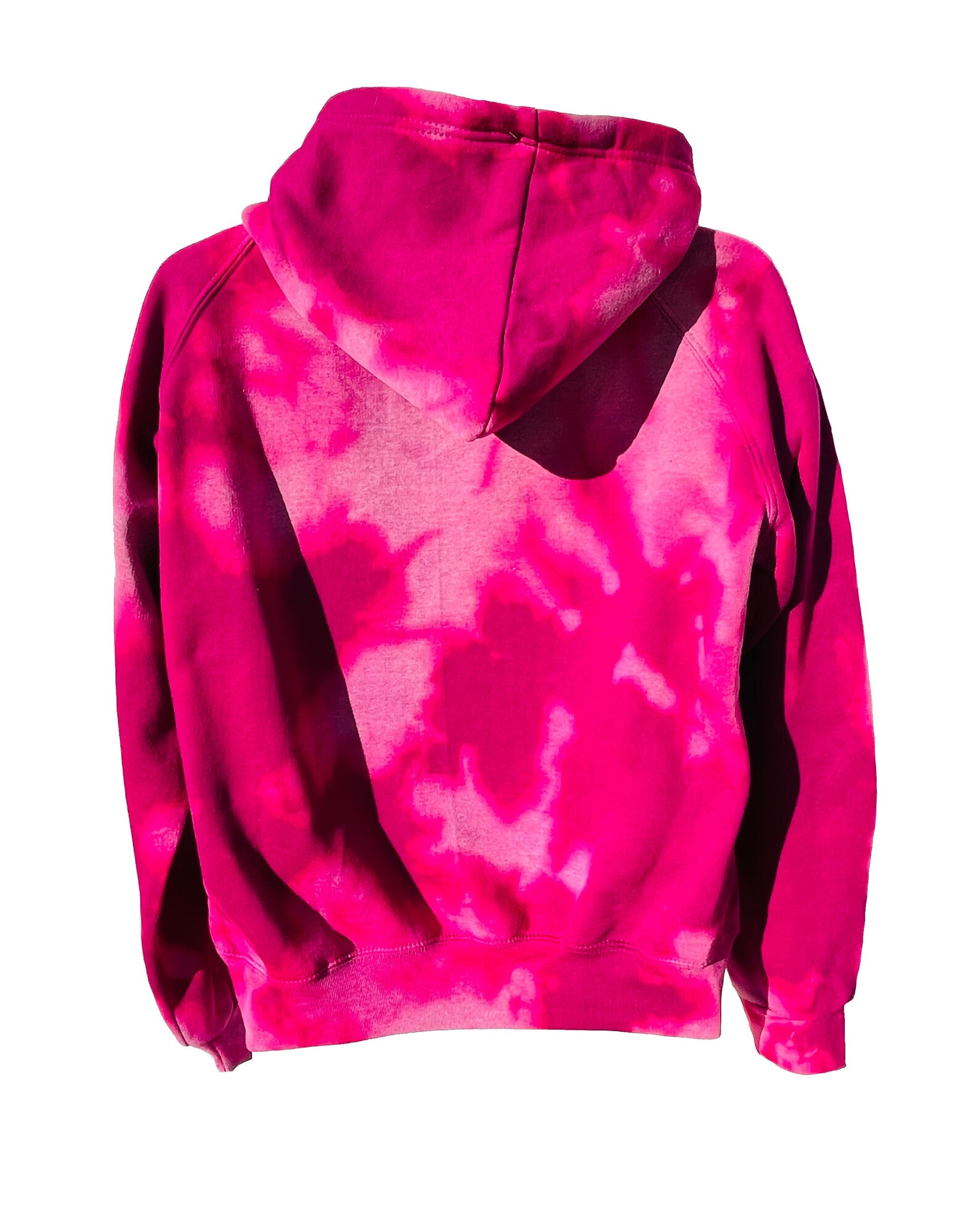 Pink bleach dye hoodie Etsy