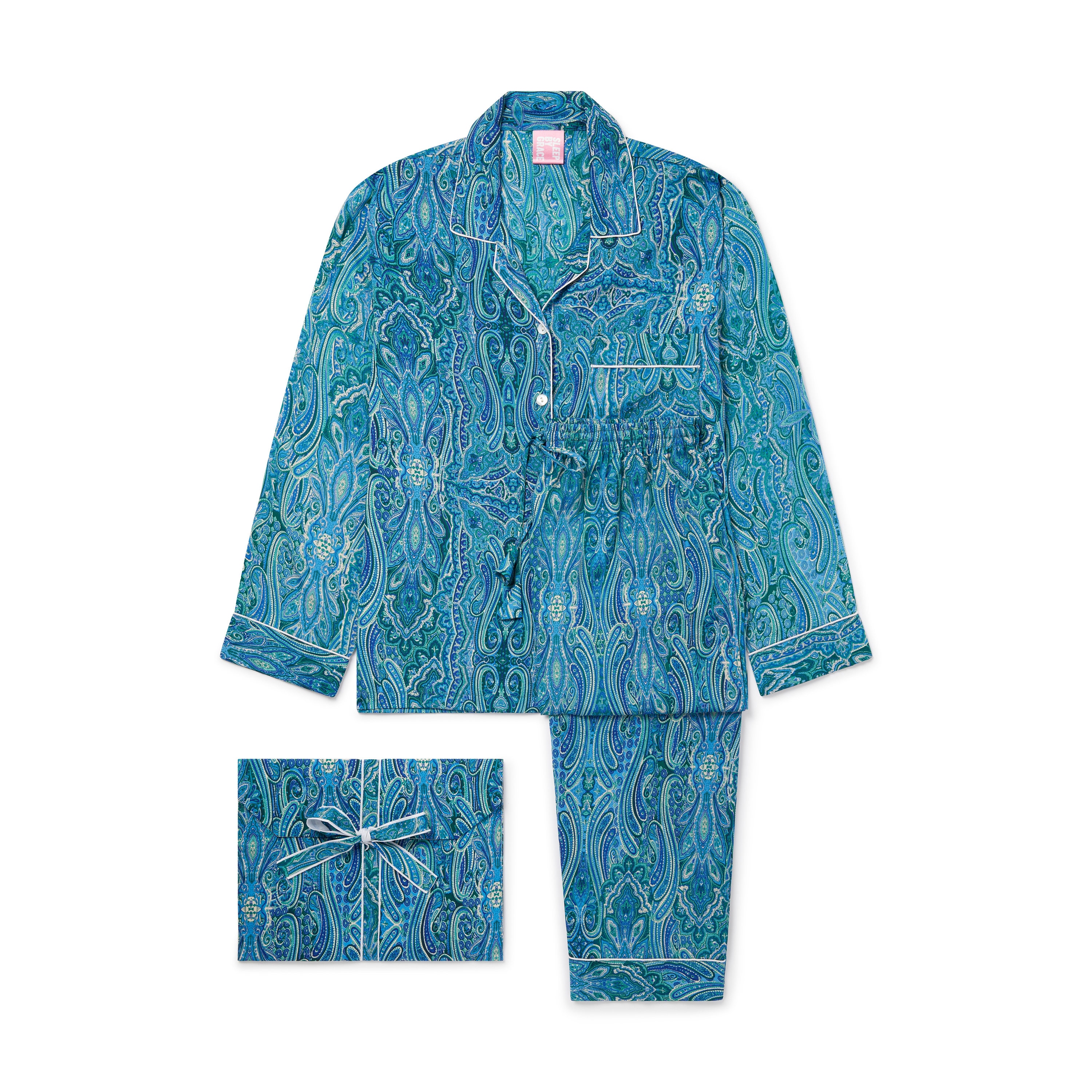 long sleeve cuffed pyjamas
