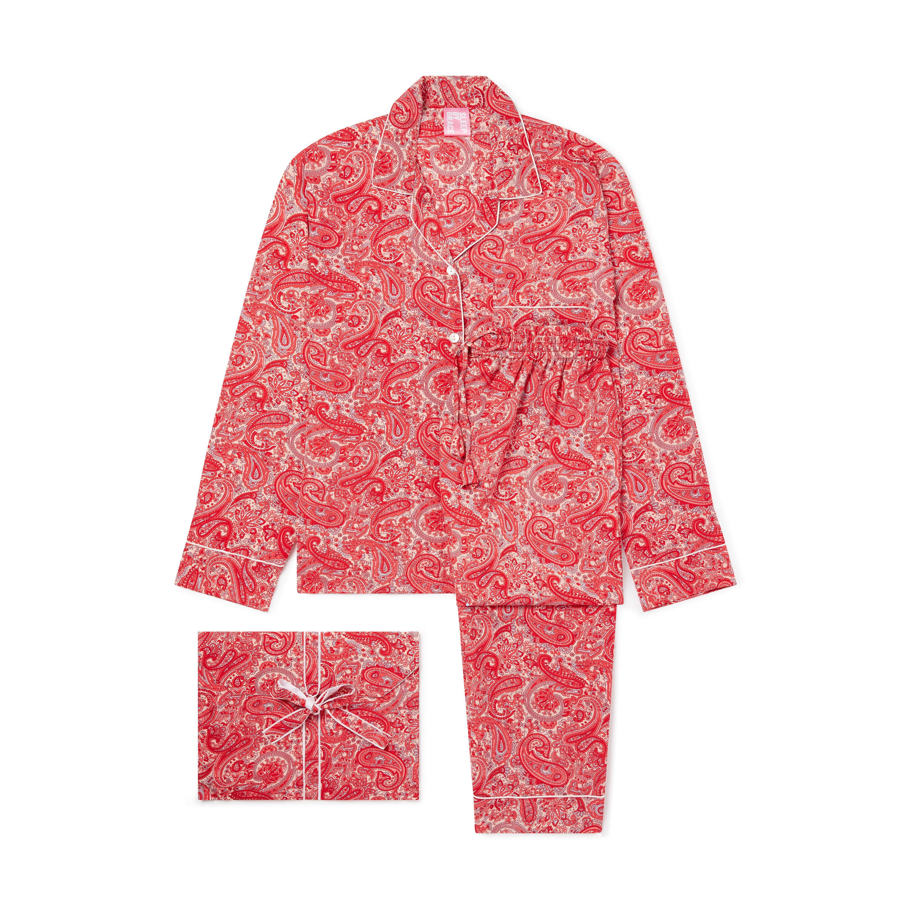 long sleeve cuffed pyjamas