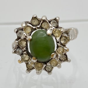 UNCAS Jade Ring - Size 7.5 vintage ring