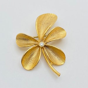 Golden Flower Brooch