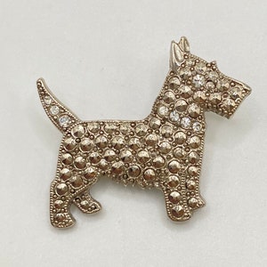 Marcasite Terrier Pin - Schnauzer Pin - Scottish Terrier pin - Scottie pin - dog brooch - dog pin