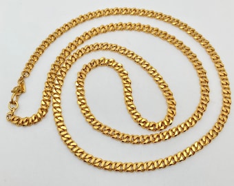 1960s MONET Gold Tone Curb Link Chain