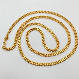 1960s MONET Gold Tone Curb Link Chain
