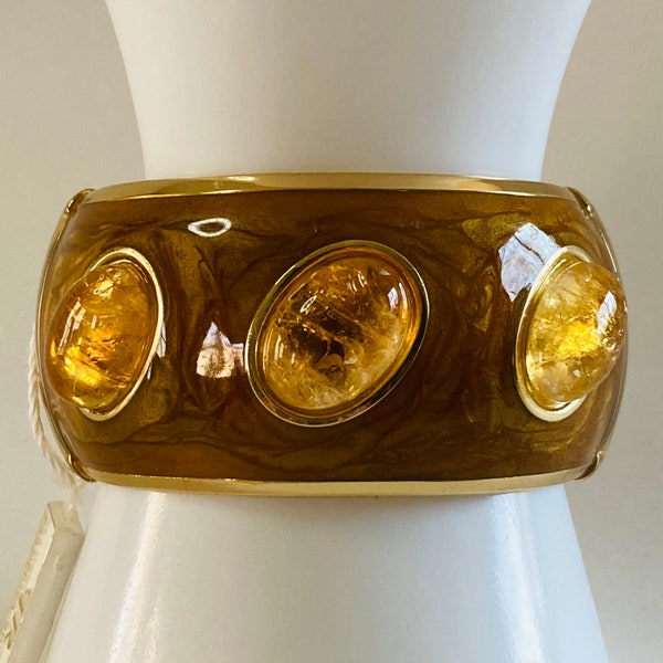 FRANCESCA ROMANA Citrine Bangle Bracelet