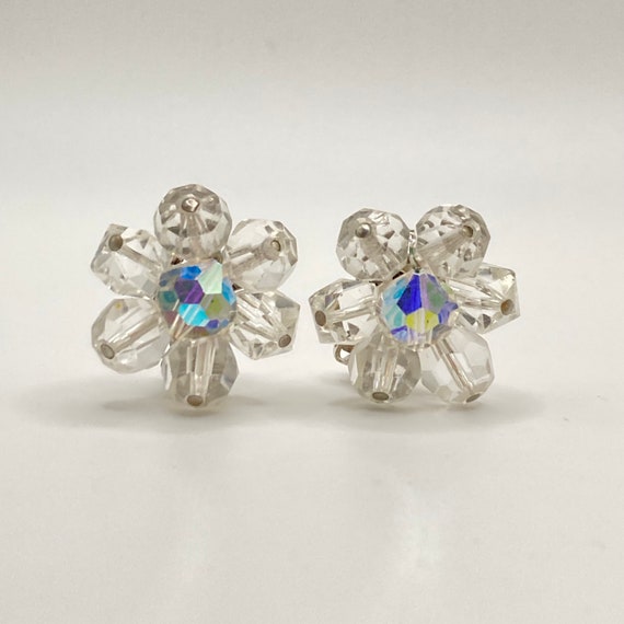 HATTIE CARNEGIE Crystal Cluster Earrings - Crystal