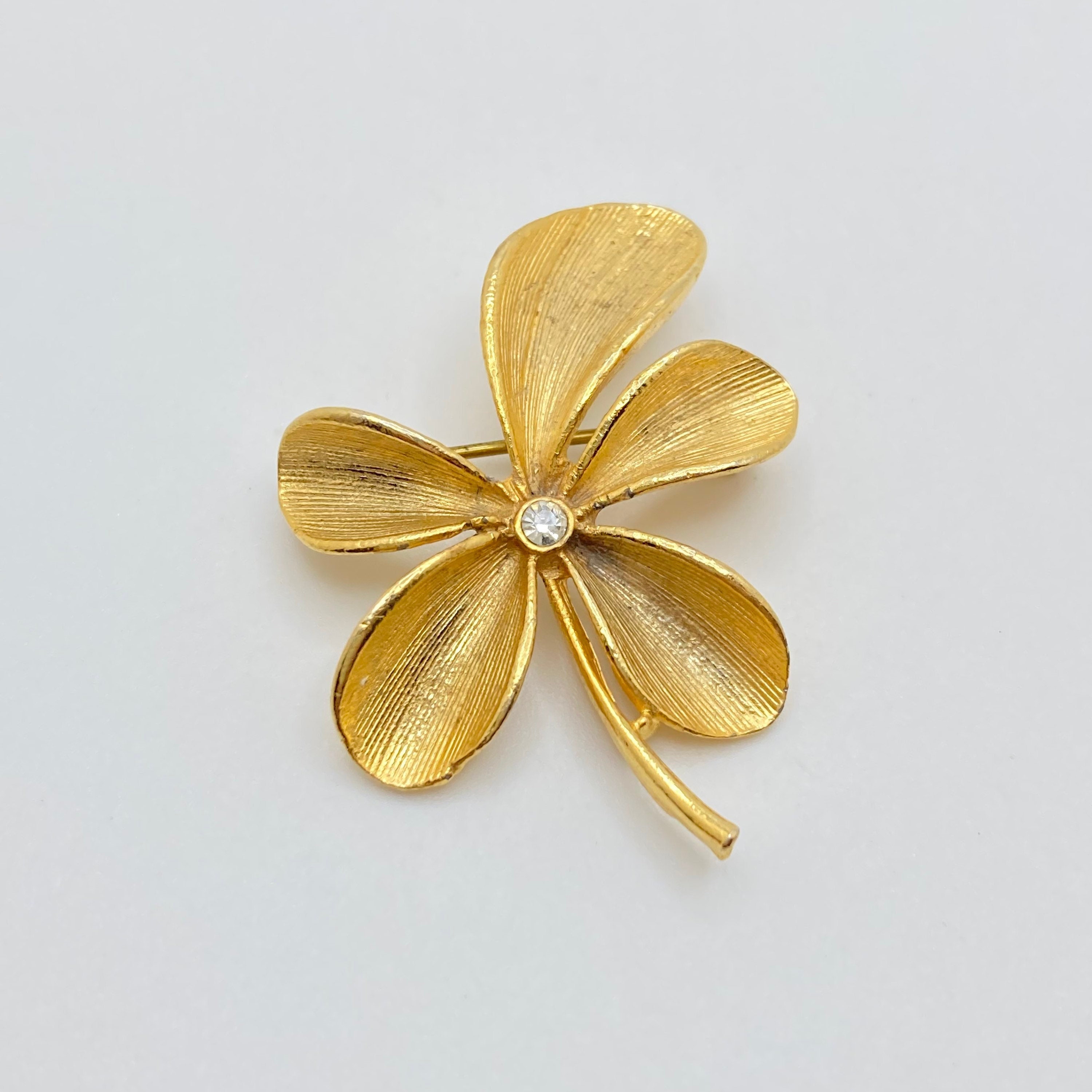 W.GERMANY製 ヴィンテージブローチゴールドフィリグリー flower Golden Flower Brooch - Etsy