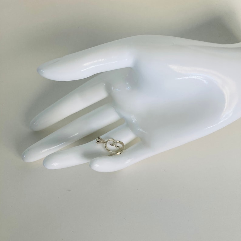Alphabet Pendant 925 Sterling Silver Pendant vintage Letter C Sterling Pendant