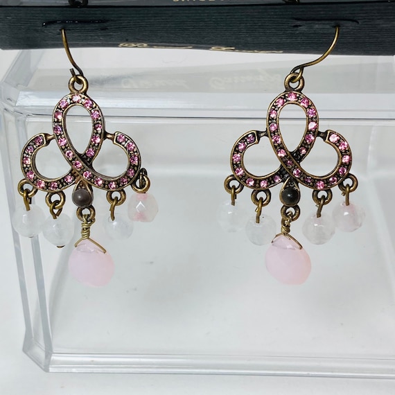 PARK LANE Valencia Earrings - Rose Quartz Earrings