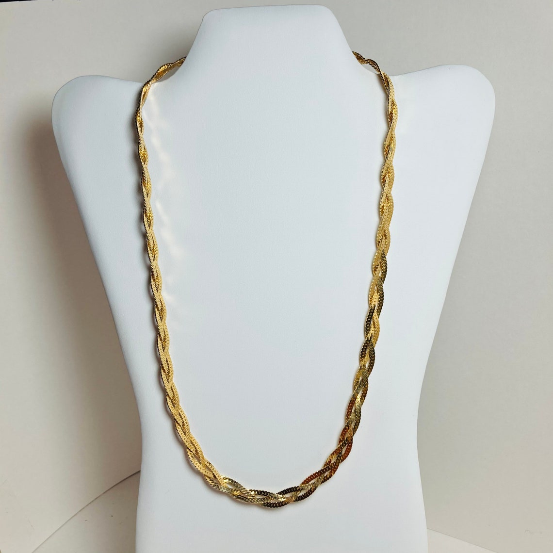 KOREA Braided Herringbone Chain Etsy