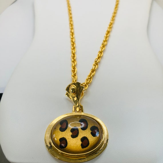 Large Leopard Print Pendant - Huge Leopard Print … - image 2