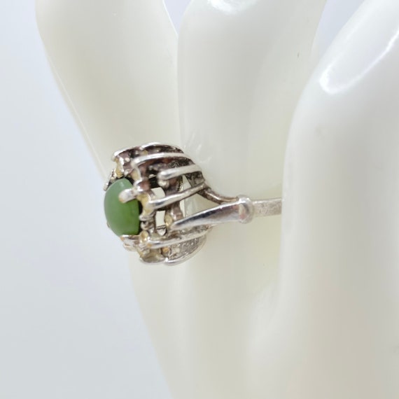 UNCAS Jade Ring - Size 7.5 vintage ring - image 4