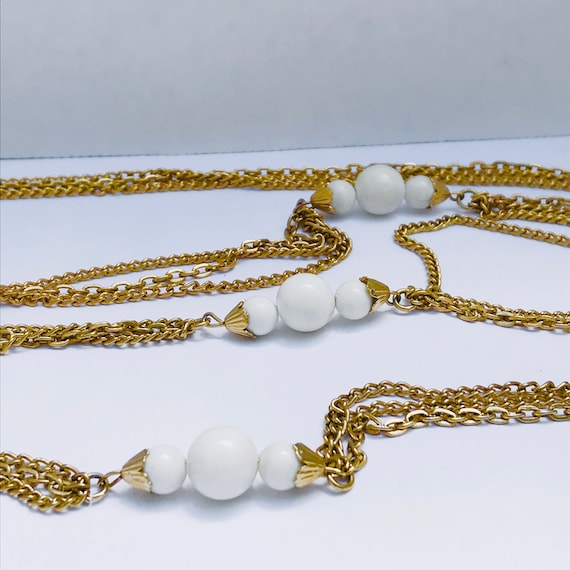 54 Inch Necklace - Multi Strand Chain - Extra Long Gold Tone Chain
