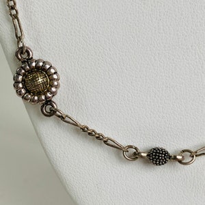 NAPIER Sunflower Necklace - Sunflower chain - 30 inch chain image 4