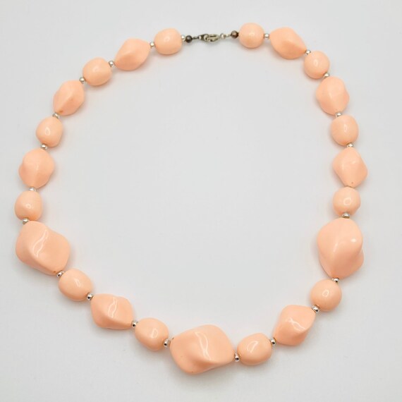 Pink Plastic Necklace - image 3