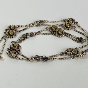 NAPIER Sunflower Necklace - Sunflower chain - 30 inch chain image 7
