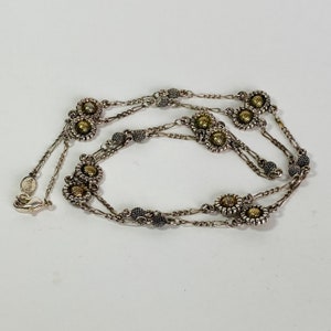 NAPIER Sunflower Necklace - Sunflower chain - 30 inch chain image 5