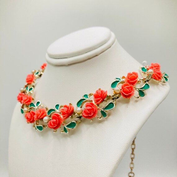 Rose Necklace -  Flower Necklace - image 2