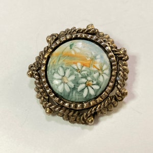 Floral Ceramic Pin Pendant Combination
