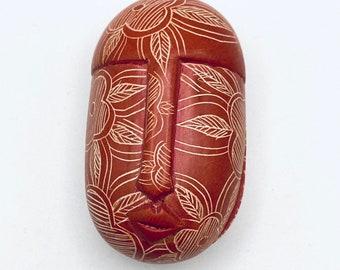 African Trinket Box - tribal mask box